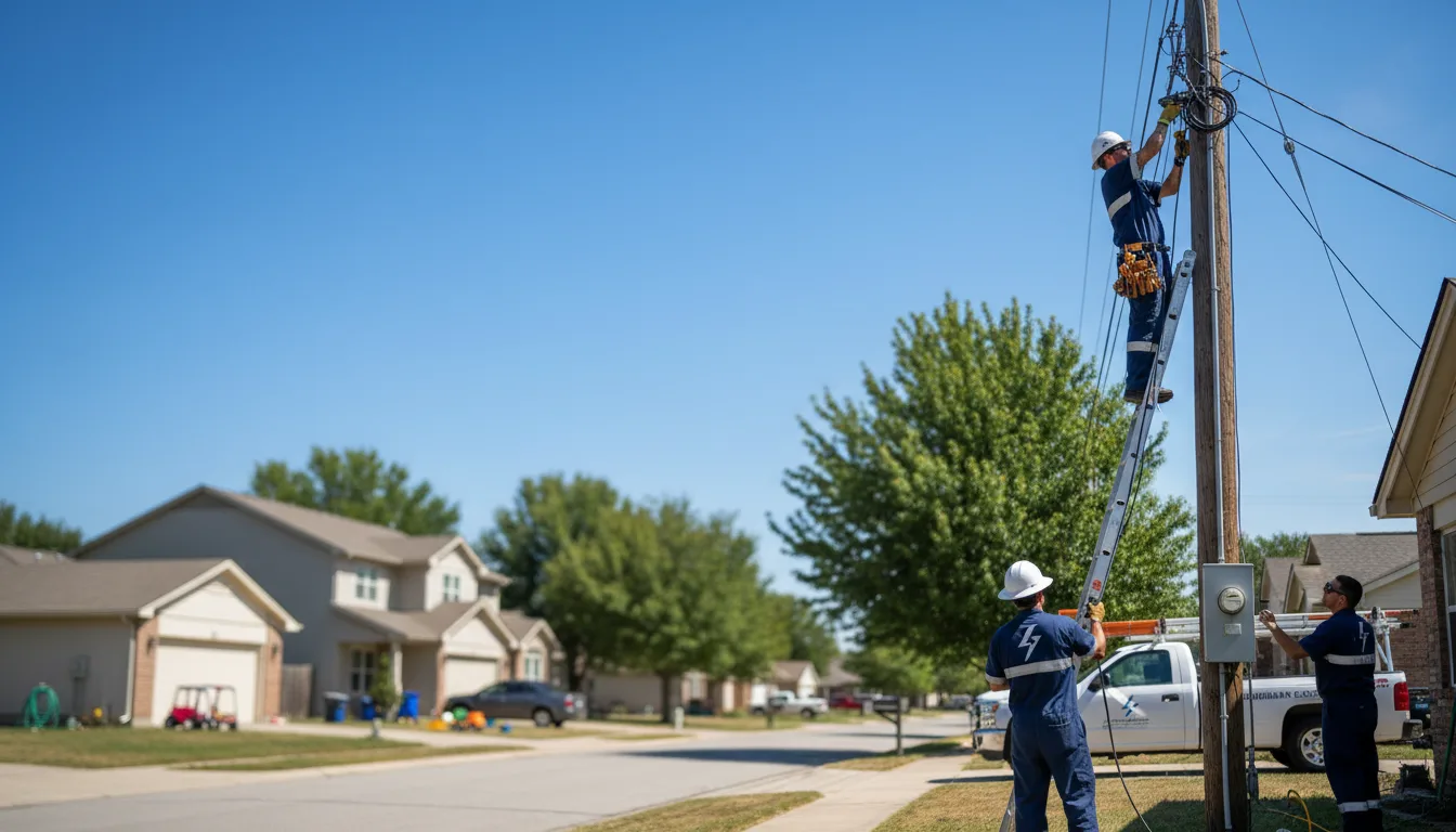 Residential electrician providing installation services in Russell, IL